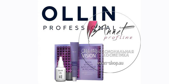 Ollin professional крем краска для бровей и ресниц