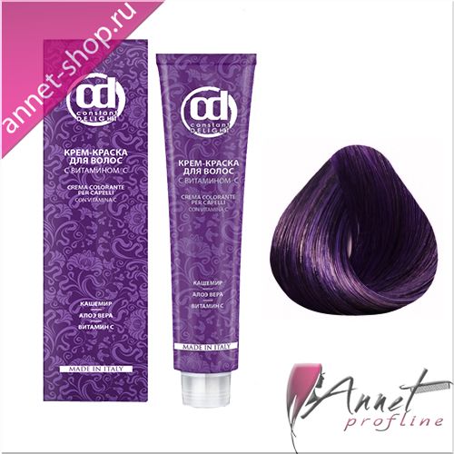 Constant Delight крем-краска для волос с витамином С 0/99 фиолетовый микстон 100 мл