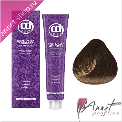 Constant Delight крем-краска для волос с витамином С 6/6 темно-русый шоколадный 100 мл